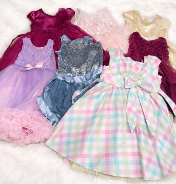 Bundle of 7 Girls Dresses | Fits 4–5 Years - Picture 1 of 11